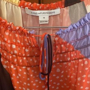Diane Von Furstenberg. DVF. 100% Silk. Size 10. Excellent condition.